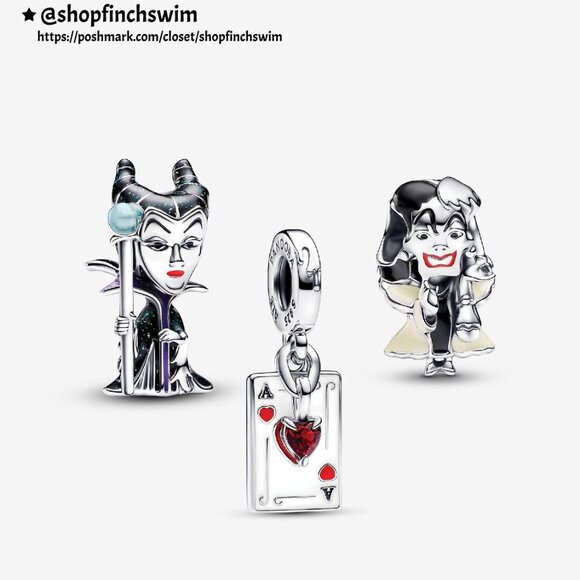 Pandora Disney Villains Charm Set - Picture 1 of 4
